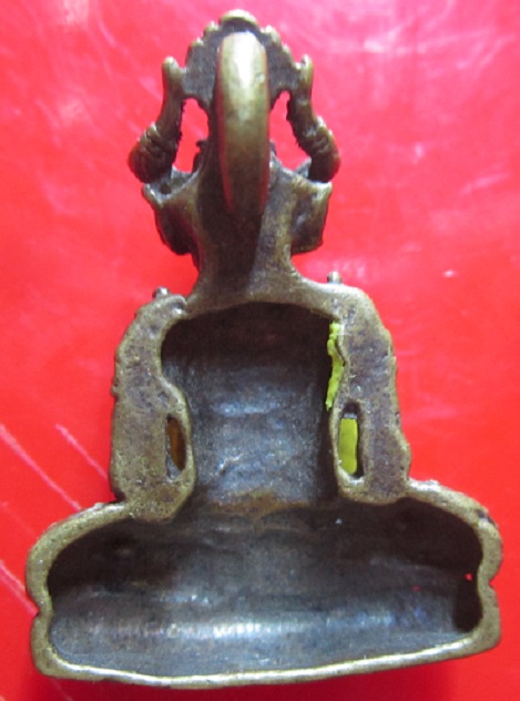 เศียรฤาษี หน้าวัว เนื้อทองเหลืองเก่า ไม่ทราบที่