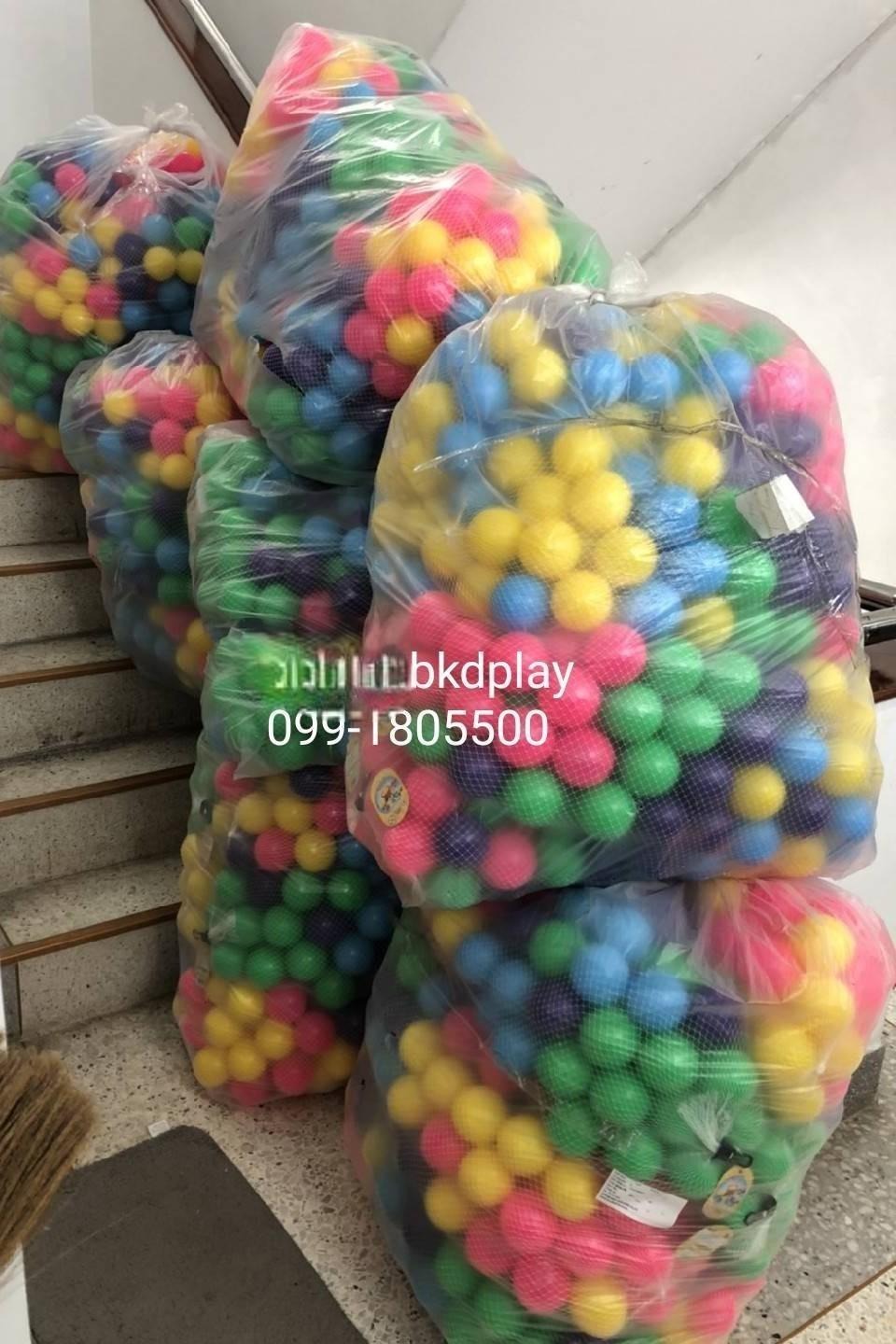 ลูกบอลบ้านบอล มี มอก.ลูกบอล7.5ซม. คละสี สีสดใส ราคาต่อ100 ลูก ลูกบอลบ่อบอล (3นิ้ว) ลูกบอลในห้าง พลาสติกหนา ทนทาน สีสดสวย