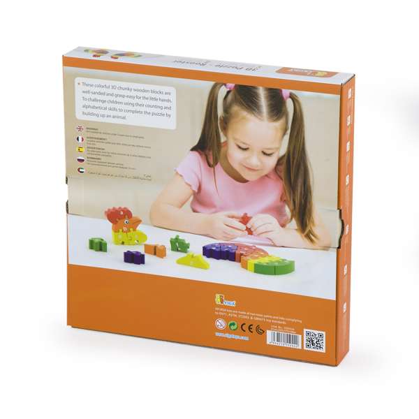 ชุดจิ๊กซอว์อักษรภาษาอังกฤษไก่แจ้ 3 มิติหลากสี,ของเล่นเสริมพัฒนาการ ,ของเล่นเสริมทักษะ,ของเล่นเด็ก, สื่อการสอนอนุบาล