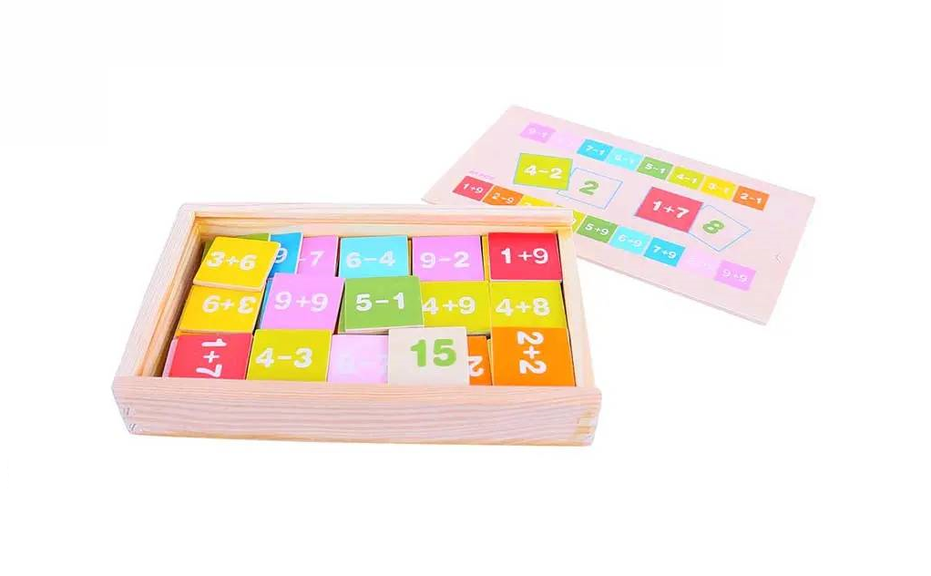 เกมจับคู่บวกลบเลข (81 ชิ้น) ,ของเล่นไม้ ,จับคู่,บวกลบเลข,ของเล่นเสริมทักษะการเรียนรู้, ของเล่นเสริมพัฒนาการเด็กอนุบาล, สื่อการสอนปฐมวัย, พร้อมส่ง