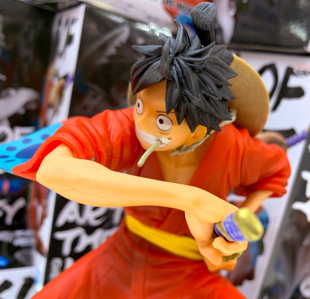 Luffy Wano ของแท้ JP แมวทอง - King of Artist Banpresto [โมเดลวันพีช]
