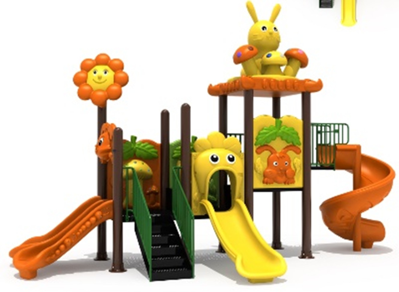 เครื่องเล่นสนาม,ของเล่นสนาม,สไลด์เดอร์,ของเล่นเด็ก, OutdoorPlayground ,IndoorPlayground, แรบบิทซุปเปอร์สไลด์ พร้อมส่ง ราคาโรงงาน