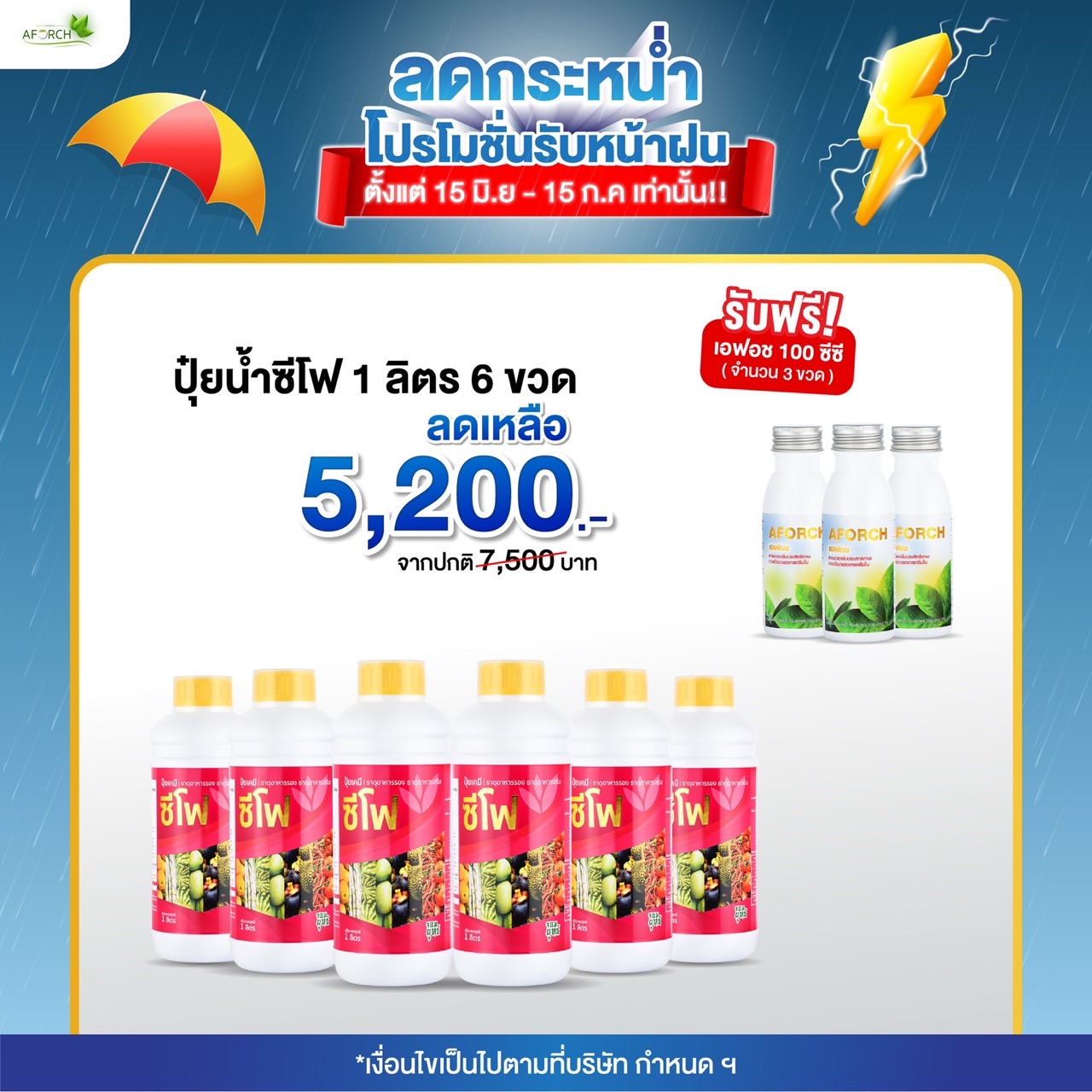 ซีโฟ ปุ๋ยเร่งผล 6ลิตร