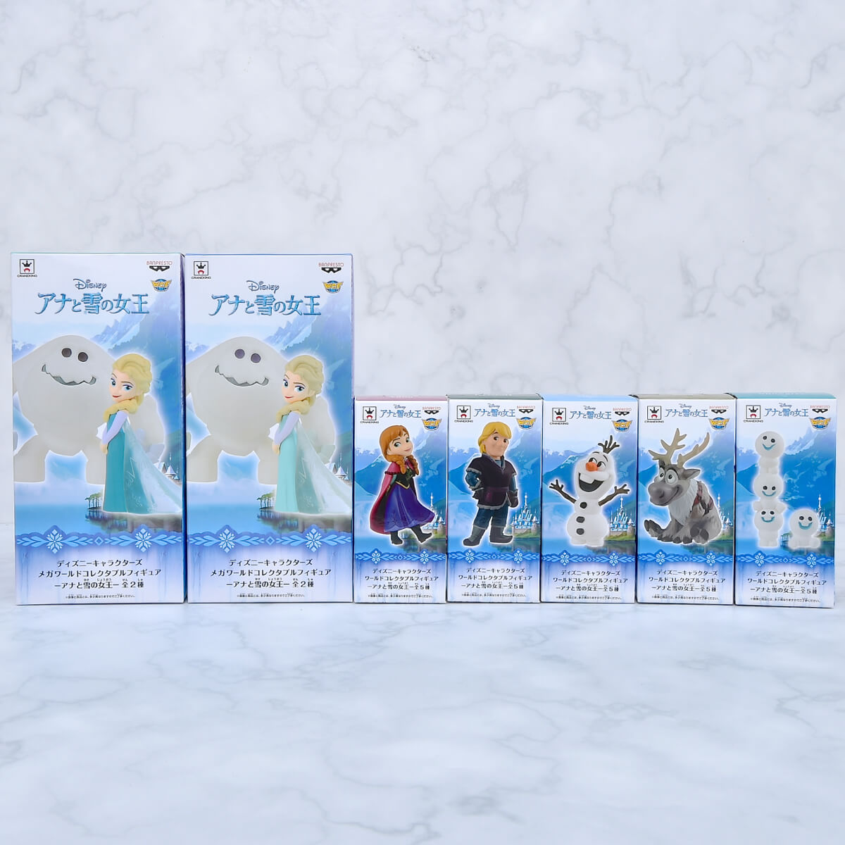 Elsa & Marshmallow ของแท้ JP - WCF Mega Banpresto [โมเดล Disney] (2 ตัว)