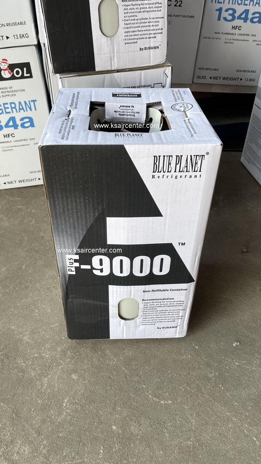 (ยกเลิก - แทนด้วย 041031) น้ำยาแอร์ F9000 Plus BLUEPLANET