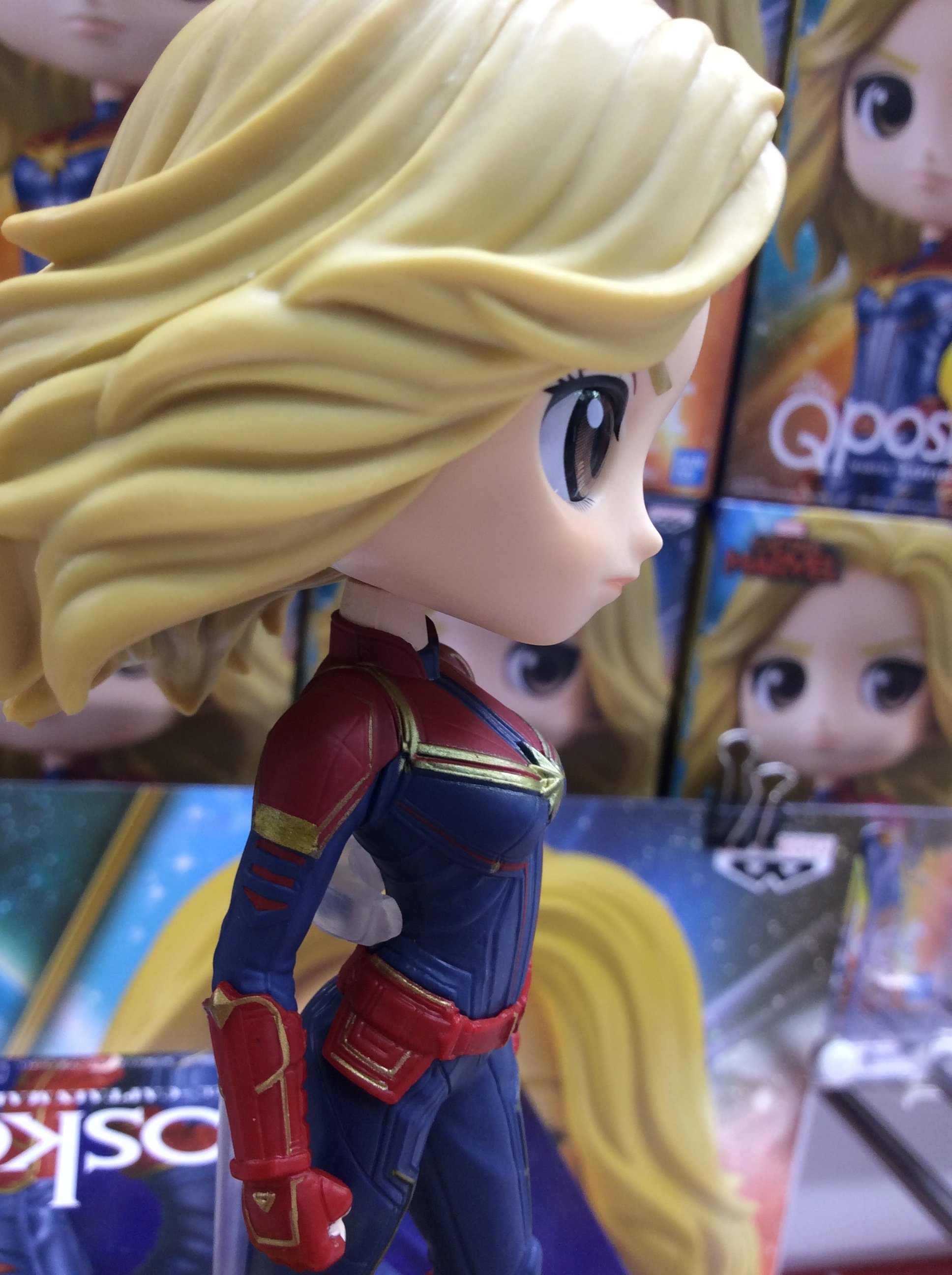 Captain Marvel - Pastel Color ของแท้ JP - Q Posket Banpresto [โมเดล Marvel]