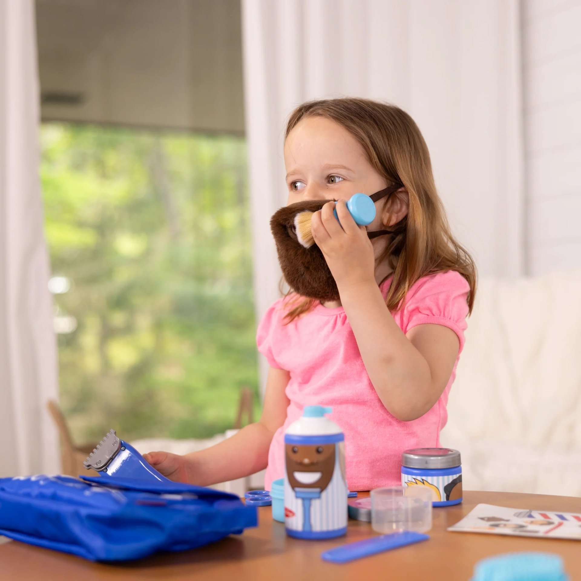 ชุดอุปกรณ์ตัดผมชาย,ร้านตัดผมชาย,ซาลอน,ของเล่นพลาสติก,ของเล่นบทบาทสมมติ,ของเล่นเสริมพัฒนาการ,สื่อการสอนอนุบาลพร้อมส่ง