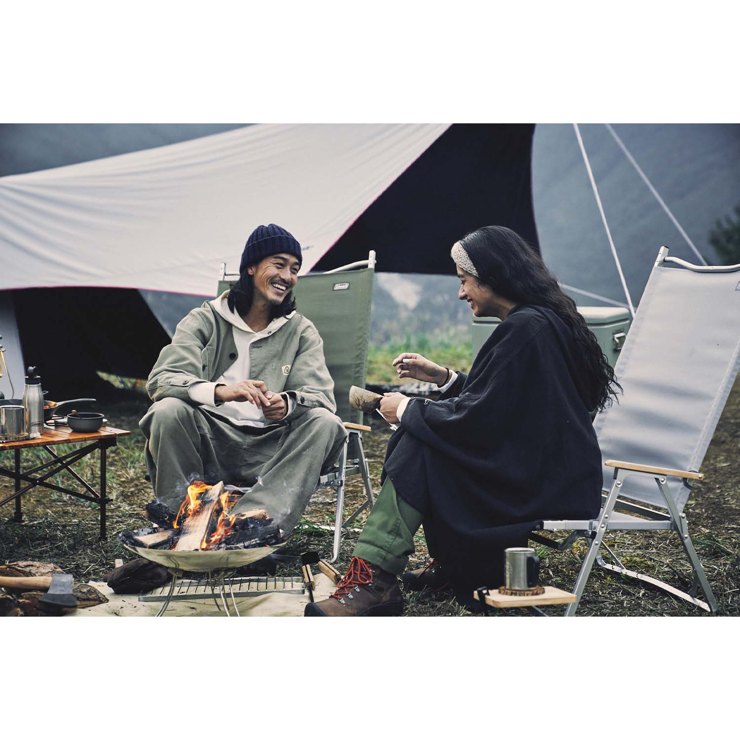 Coleman JP Folding Chair Wide Olive 38846 TOLC0605