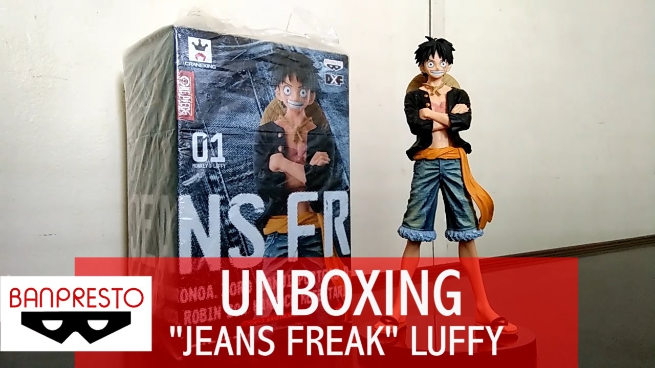 Luffy Special Color ของแท้ JP แมวทอง - Jeans Freak Banpresto [โมเดลวันพีช]
