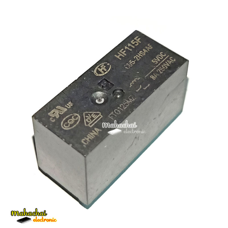 HF115F 5VDC 8A 250VAC