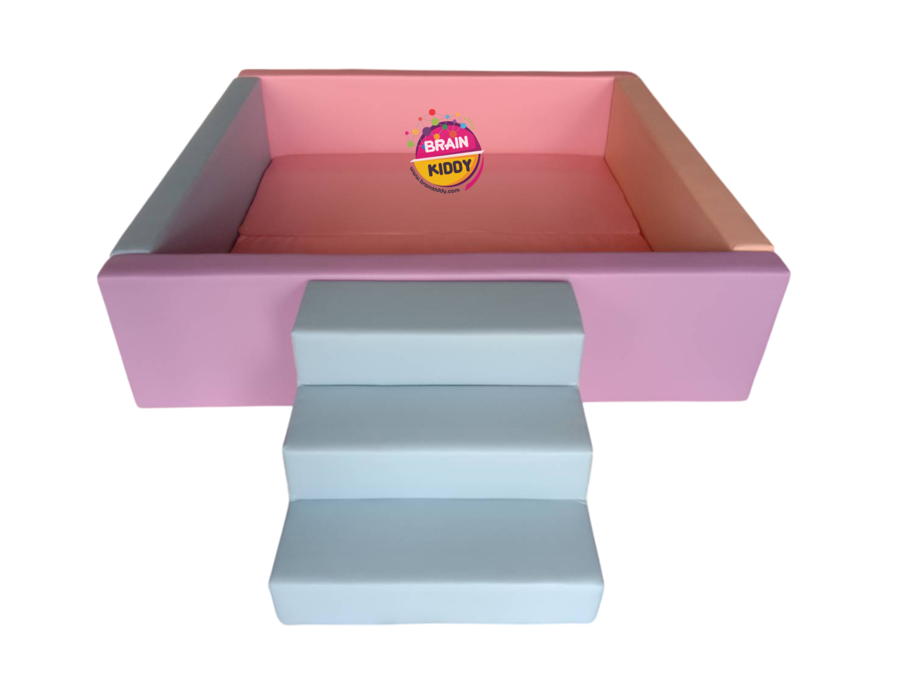 บ่อบอลขนาด 160 x160 สูง 40 ซม. พร้อมเบาะรองและบันได, บ่อบอลนุ่มนิ่ม, คอกกั้นเด็ก,เครื่่องเล่นในร่ม, หนัง pvc, พร้อมส่ง