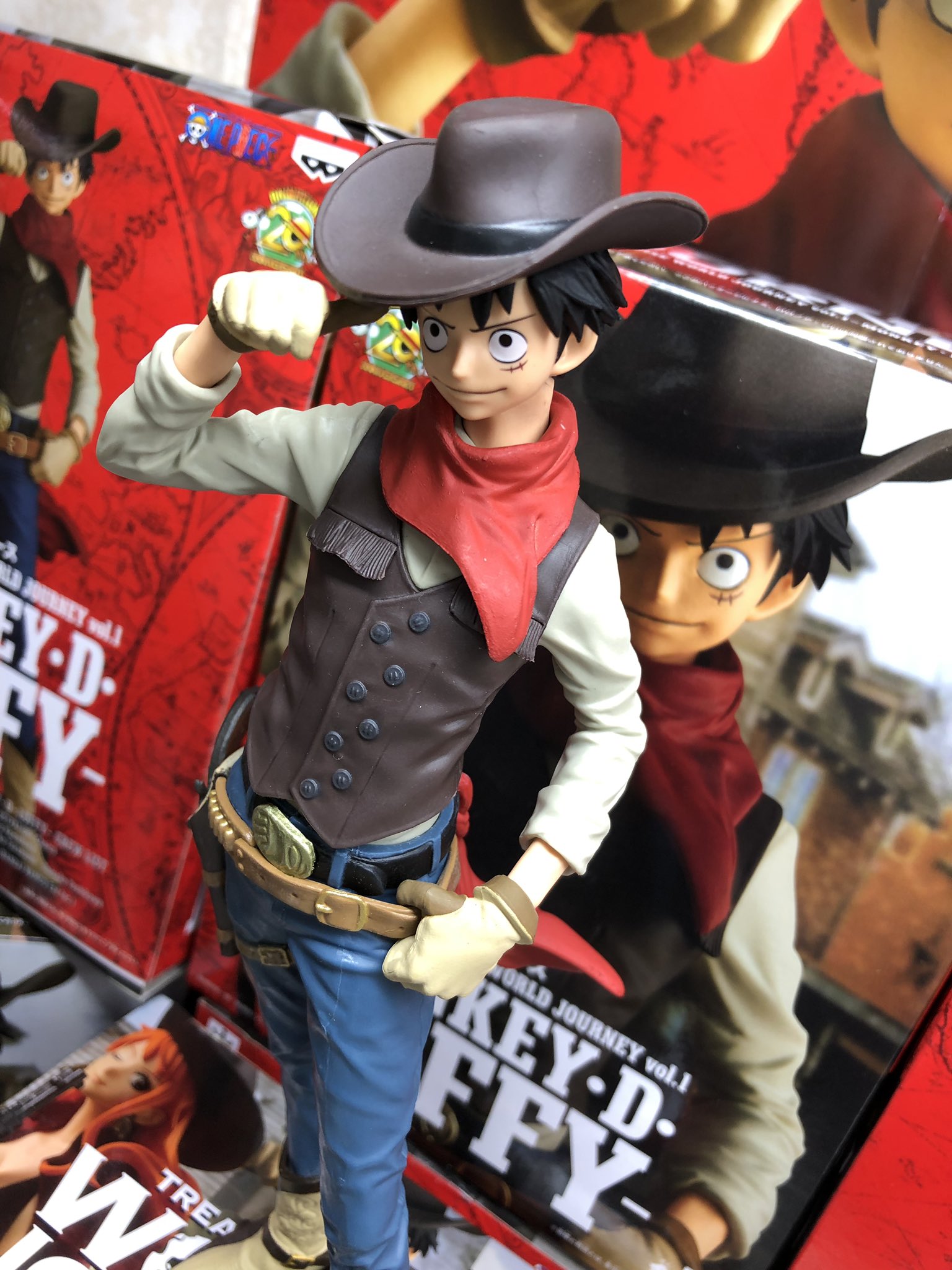 Luffy ของแท้ JP แมวทอง - Treasure Cruise World Journey Banpresto [โมเดลวันพีช]