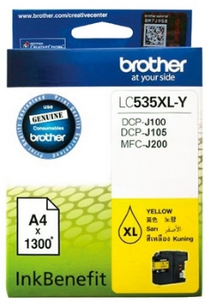 ตลับหมึกอิ้งค์เจ็ท [Brother] LC-535XL Y สีเหลือง