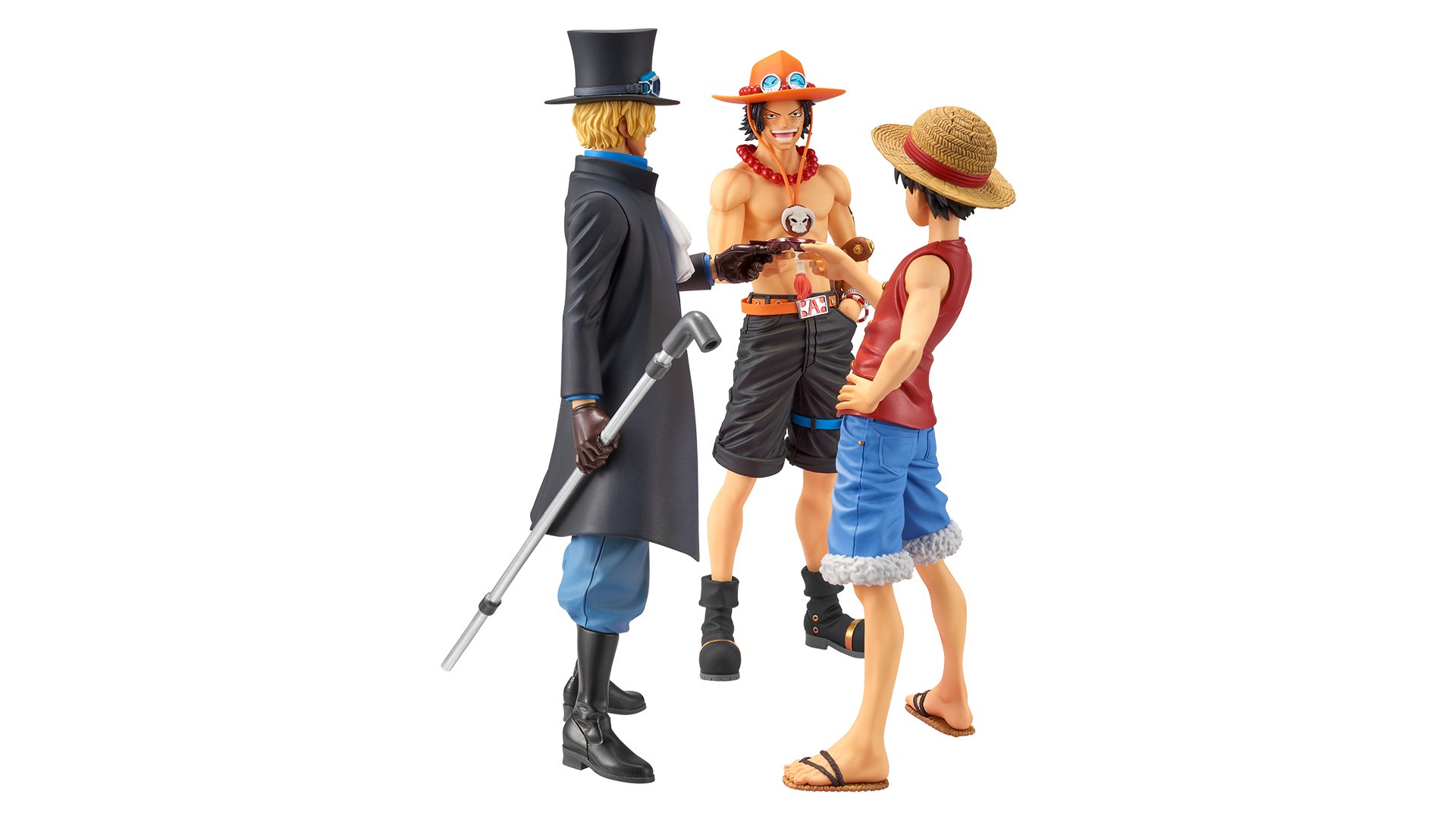 Brother Set ของแท้ JP แมวทอง - Magazine Figure Banpresto [โมเดลวันพีช] (3 ตัว)