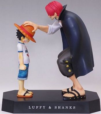 Luffy & Shanks ของแท้ JP แมวทอง - Ichiban Kuji Banpresto [โมเดลวันพีช] (2 ตัว)