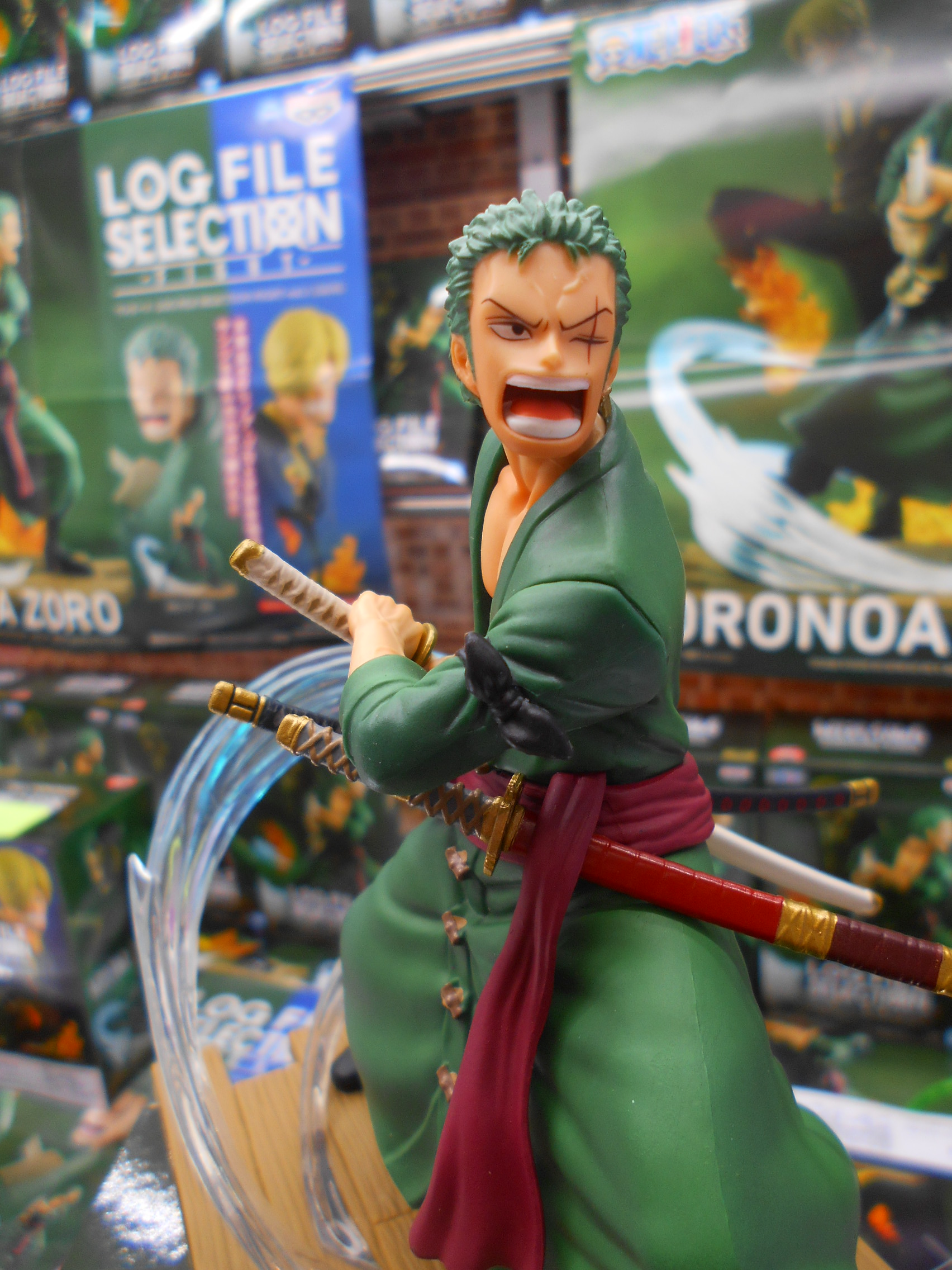 Zoro ของแท้ JP แมวทอง - Log File Selection Banpresto [โมเดลวันพีช]