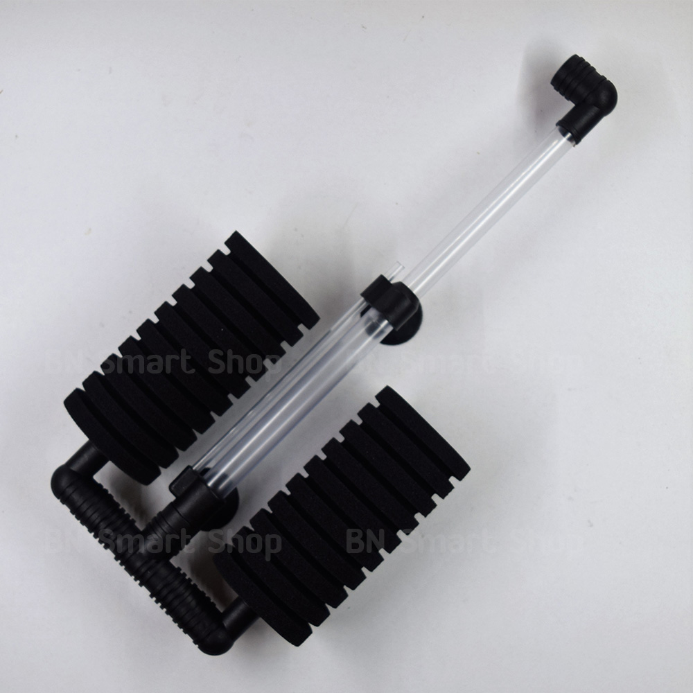กรองฟองน้ำแบบคู่ XINYOU รุ่น xy-2822 ให้ออกซิเจนพร้อมเป็นกรองในตัว ฟองน้ำใหญ่ถอดทำความสอาดได้ง่าย