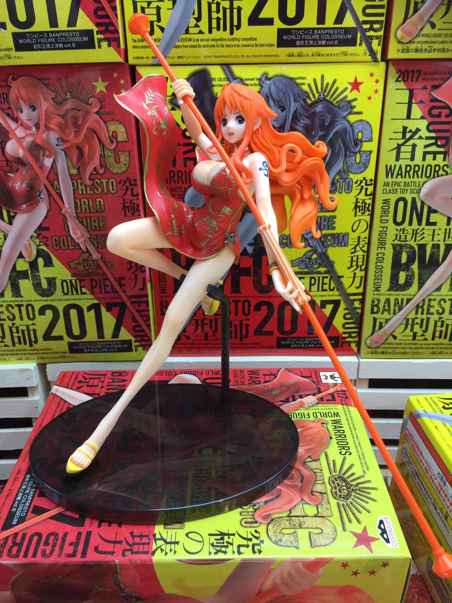 Nami ของแท้ JP แมวทอง - Banpresto World Figure Colosseum [โมเดลวันพีช]