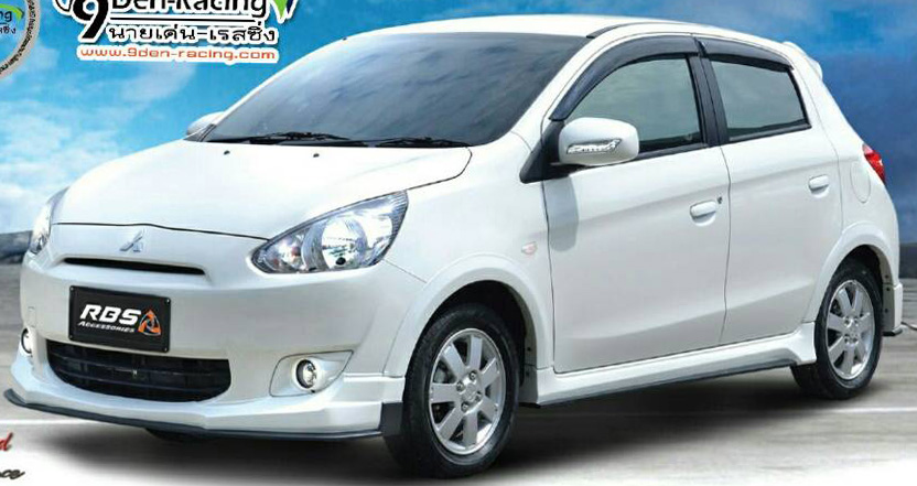 9DEN-IDEO V.2 VS MITSUBISHI MIRAGE 2012-2015 มีคิ้วล้อ อีกหนึ่งชุดแต่งที่บ่งบอกวิถีแห่งผู้นำ ผ่านชิ้นงานเส้นสายสีสันที่สวยงามด้วยคำว่าคุณภาพพร้อมแล้วที่จะให้คุณเป็นเจ้าของ