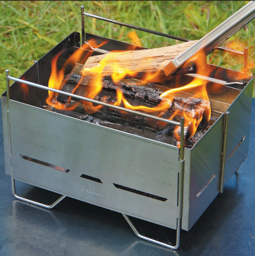 Stainless Steel Folding Grill เตาฟืน