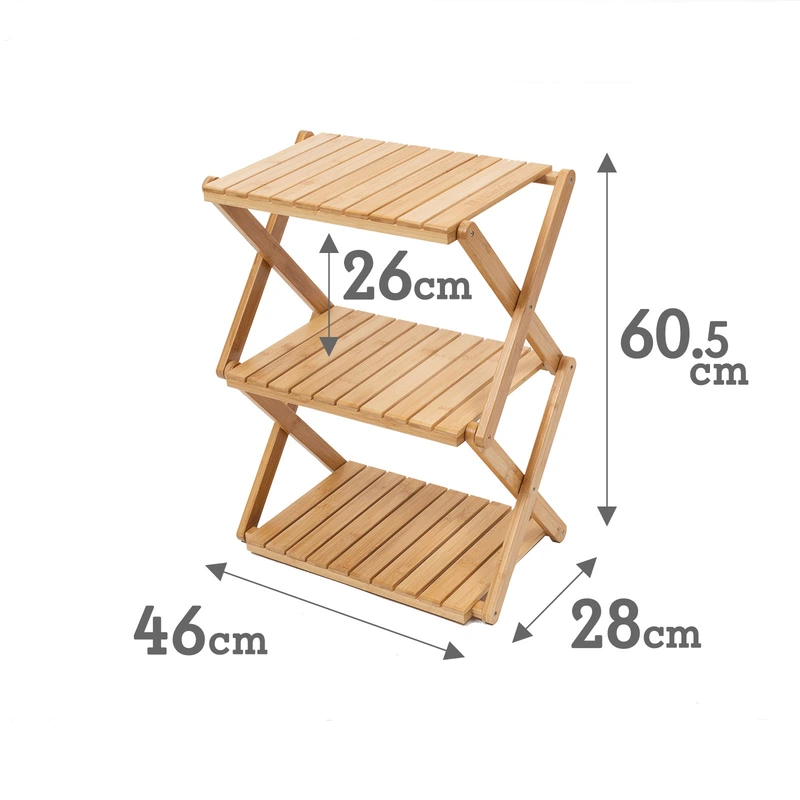 3 Steps Bamboo Racks ชั้นไม้