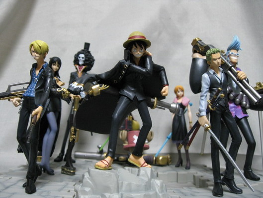 Straw Hat Pirates Strong World Set ของแท้ JP แมวทอง - Ichiban Kuji Banpresto [โมเดลวันพีช] (9 ตัว)