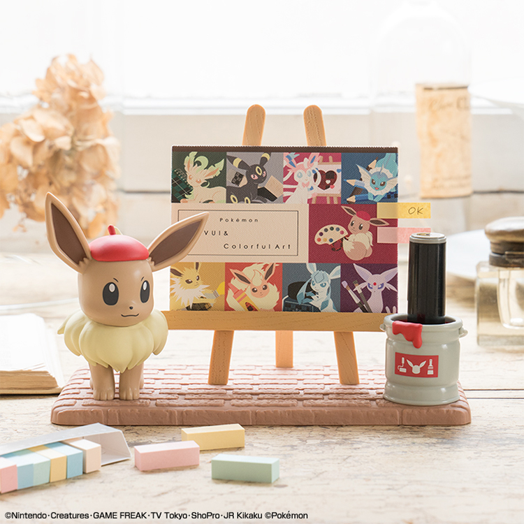 Eevee & Colorful Art ของแท้ JP - Ichiban Kuji Banpresto [โมเดลโปเกมอน]