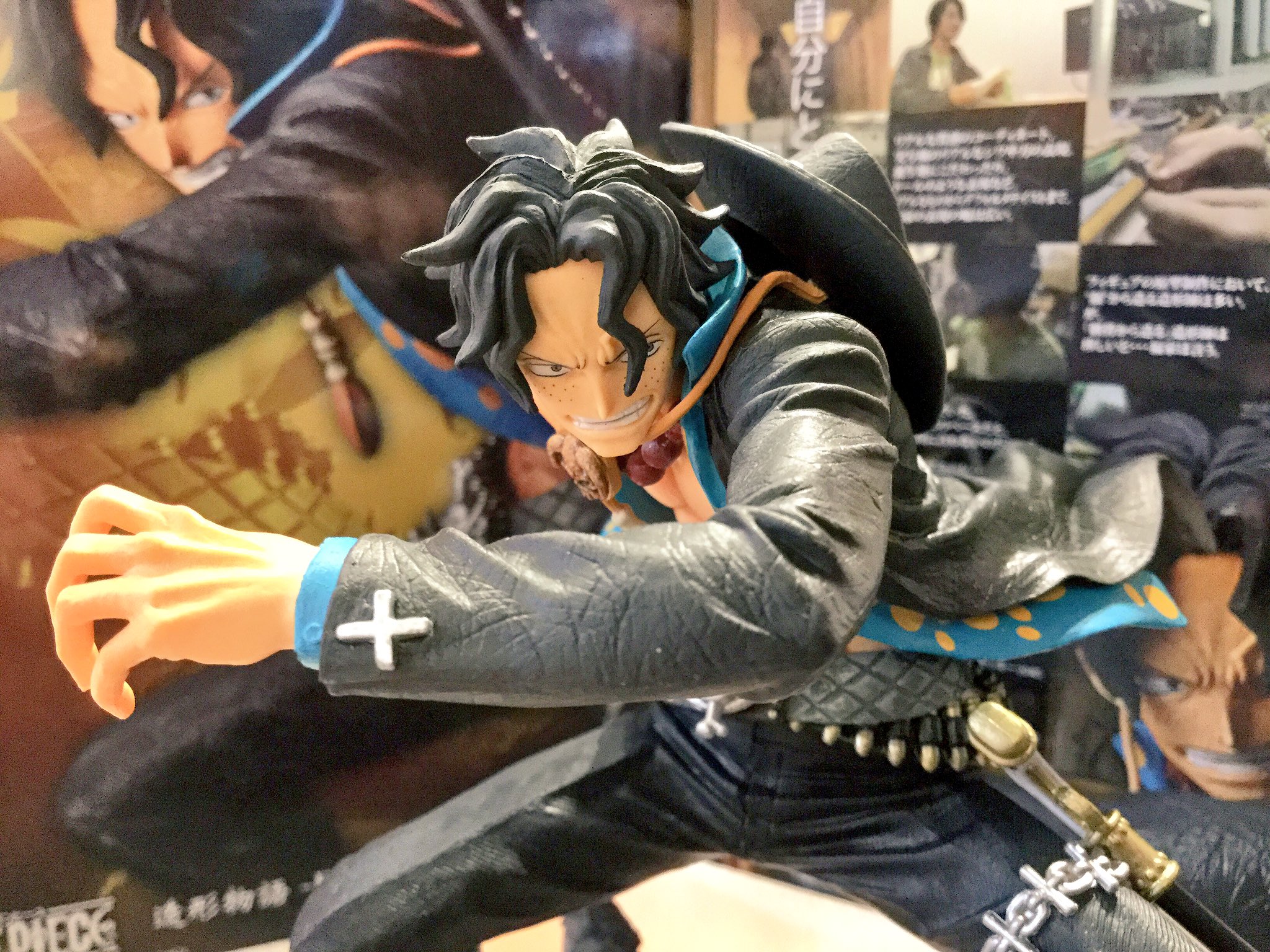 Ace ของแท้ JP แมวทอง - Zoukei Monogatari Banpresto [โมเดลวันพีช]