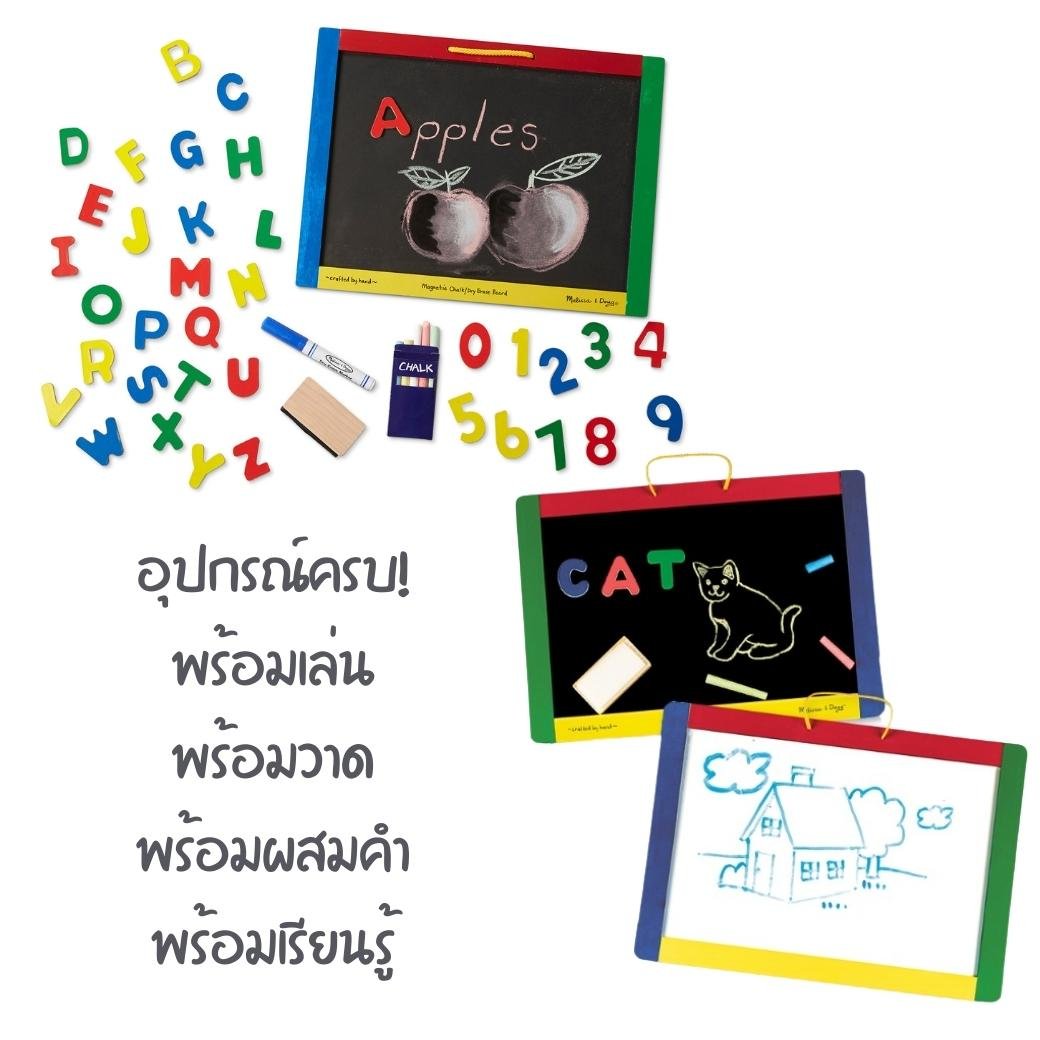 กระดานแม่เหล็กไวท์บอร์ดพร้อมแม่เหล็ก 37 ชิ้น ของเล่นเสริมพัฒนาการเด็ก เสริมทักษะการเรียนรู้ สื่อการสอนอนุบาล พร้อมส่ง