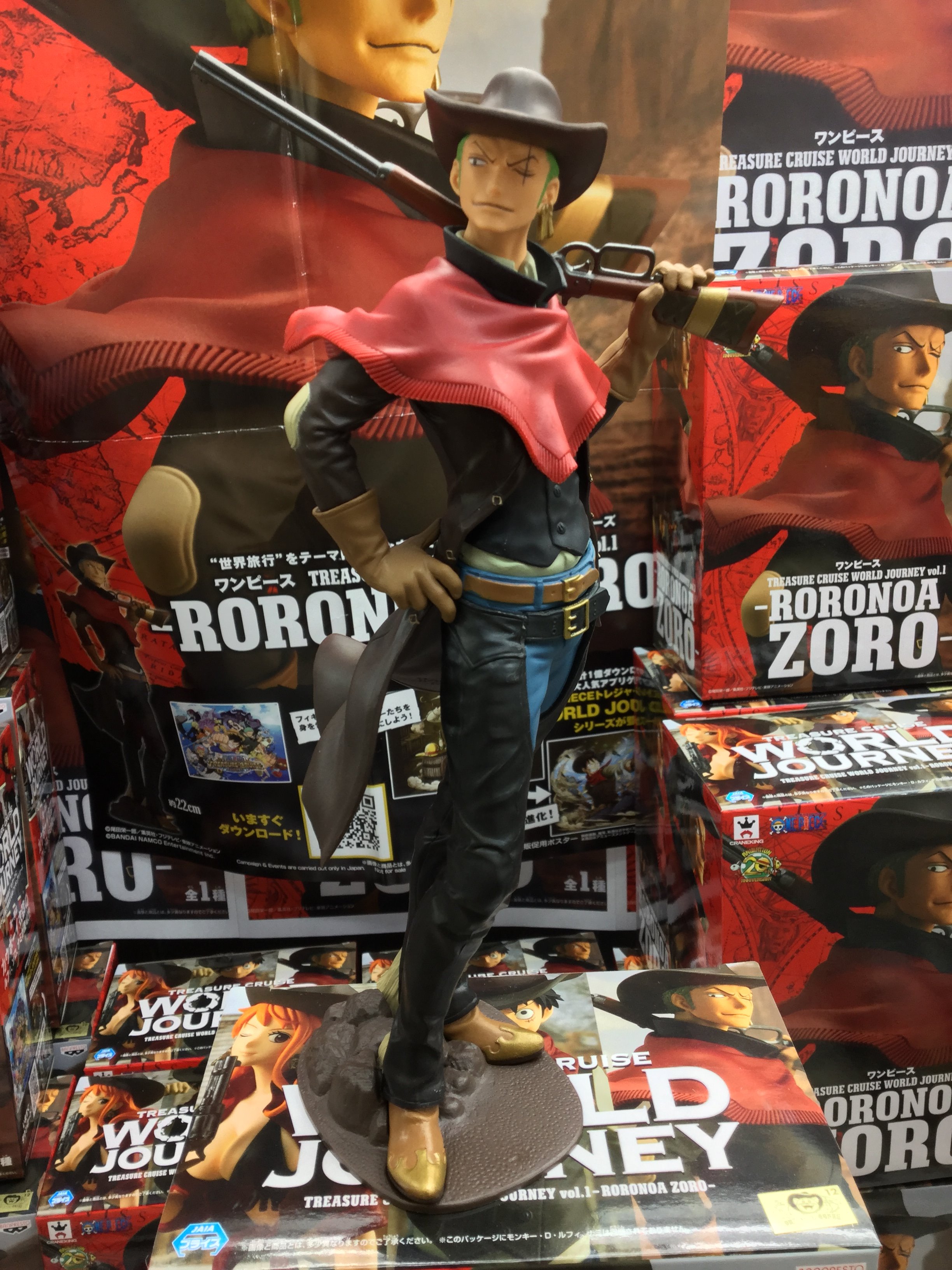Zoro ของแท้ JP แมวทอง - Treasure Cruise World Journey Banpresto [โมเดลวันพีช]