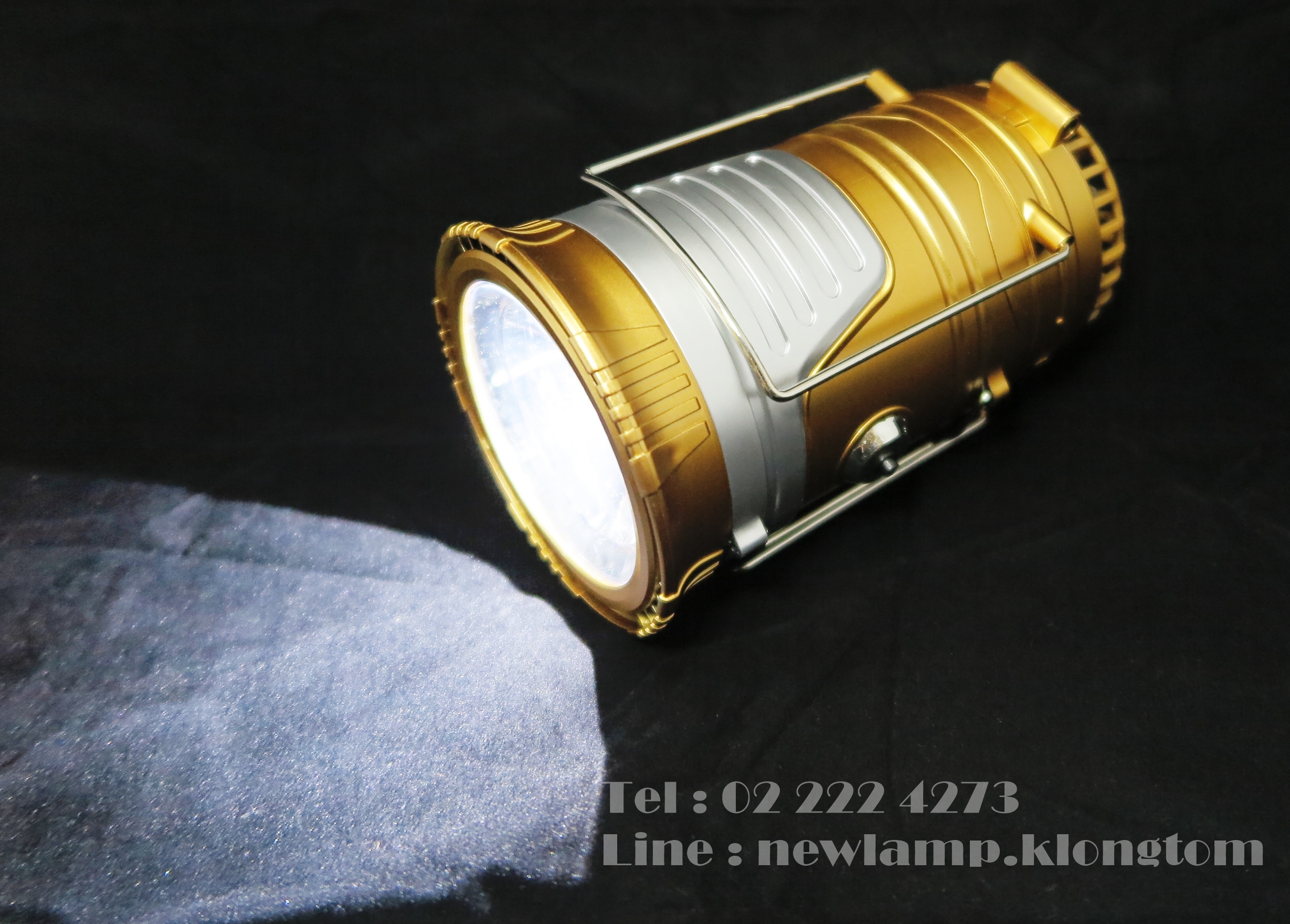 Multifunctional mini fan solar camping lamp ตะเกียงแอลอีดี