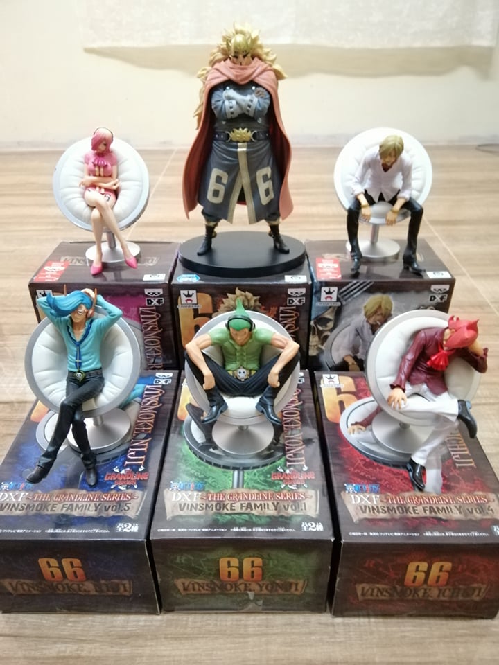 Vinsmoke Family Set ของแท้ JP แมวทอง - Vinsmoke Family Banpresto [โมเดลวันพีช] (6 ตัว)