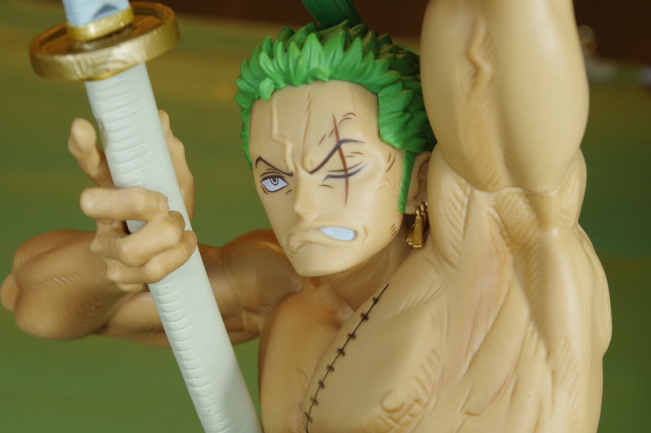 Zoro Wano (The Brush) ของแท้ JP แมวทอง - Super Master Stars Piece Banpresto [โมเดลวันพีช]