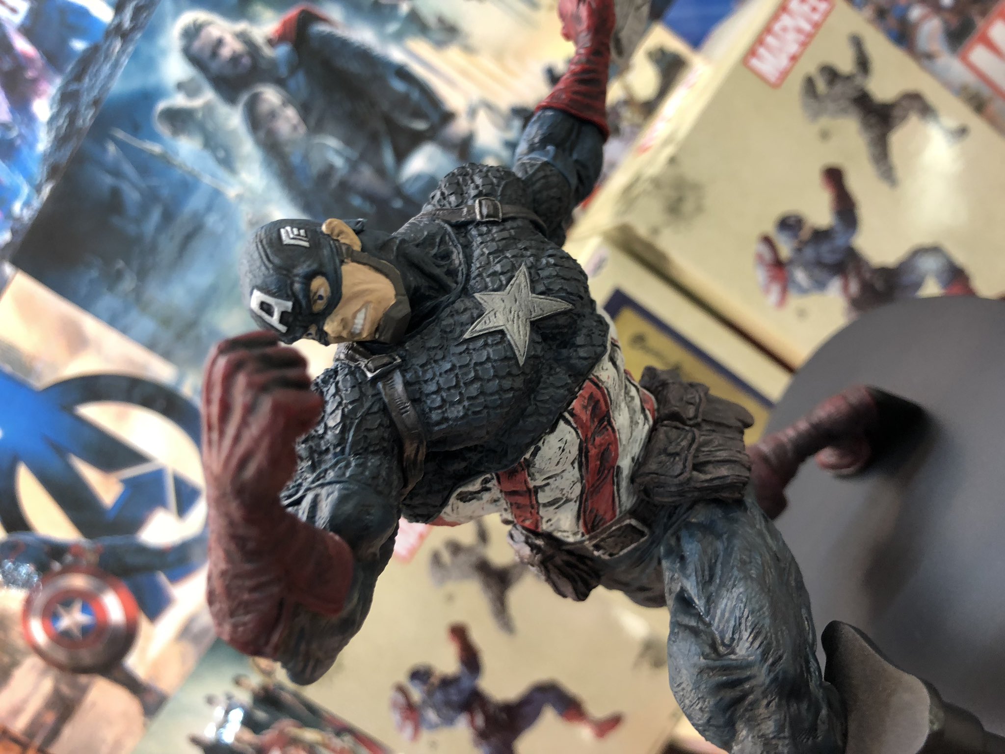 Captain America ของแท้ JP - Banpresto [โมเดล Marvel]