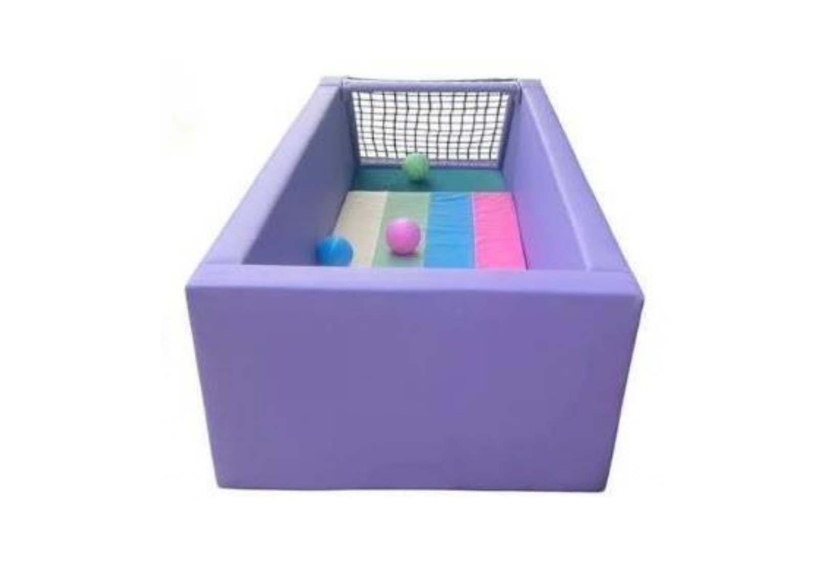 คอกกั้นเด็ก มีโกลฟุตบอล, คอกกั้นเด็ก,เตียงเด็ก,เบาะหนังนุ่มนิ่ม softplay, indoor playground kidszone ,สวนสนุกในร่ม ,รับสั่งทำบ่อบอล เตียงเด็กตามขนาด ขนาด 1.17 เมตร สูง 60 ซม.