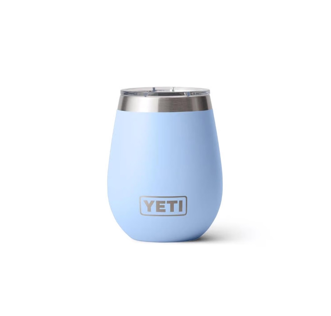 Rambler 10Oz Wine With Magslider Lid Tumbler Big Sky Blue