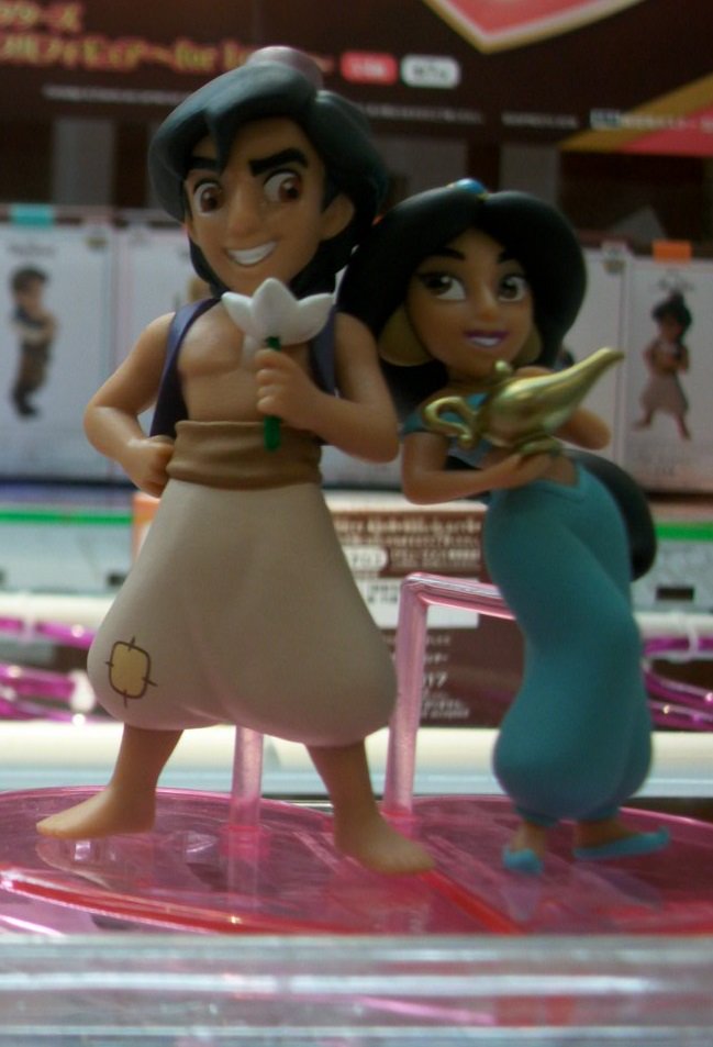 Jasmine & Aladdin ของแท้ JP - WCF Banpresto [โมเดล Disney] (2 ตัว)