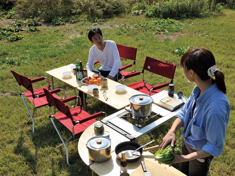 SnowPeak IGT Multi Function Table Long Bamboo Top (TR) CK-117TR