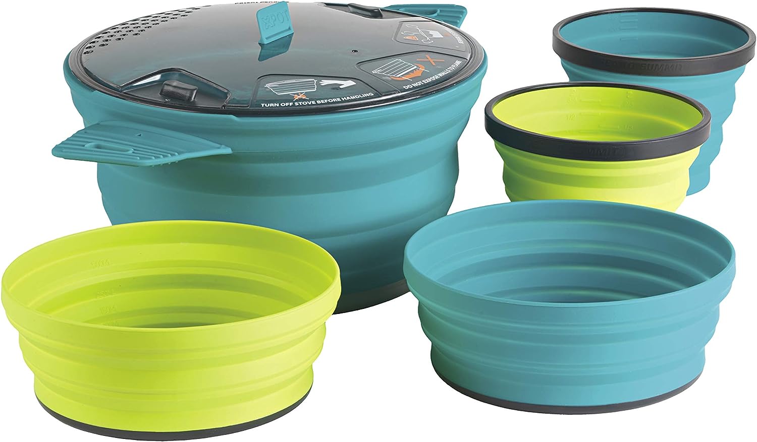 SeaToSummit X-Set 31 5PC ( X-Pot 2.8L, 2X-Bowls, 2X-Mugs) SSCK020EBLBF