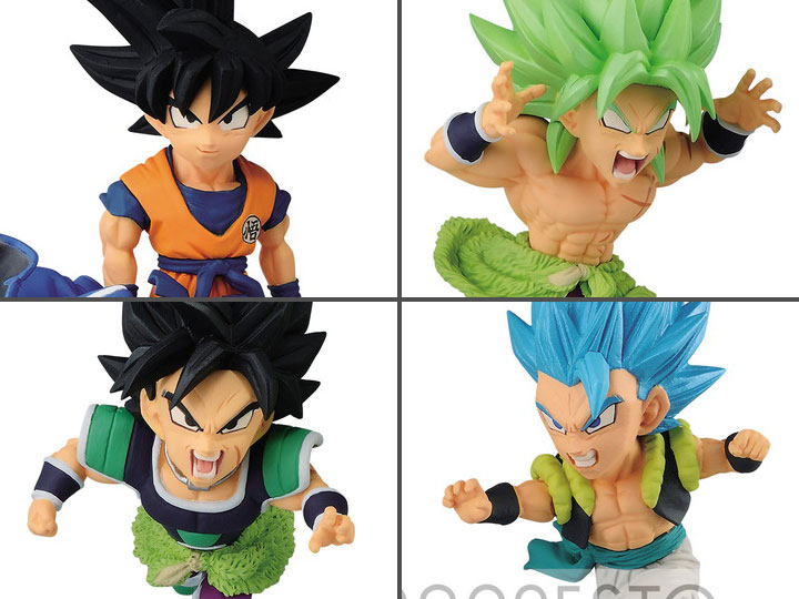 The Movie Broly Set ของแท้ JP แมวทอง - WCD Banpresto [โมเดลดราก้อนบอล] (4 ตัว)