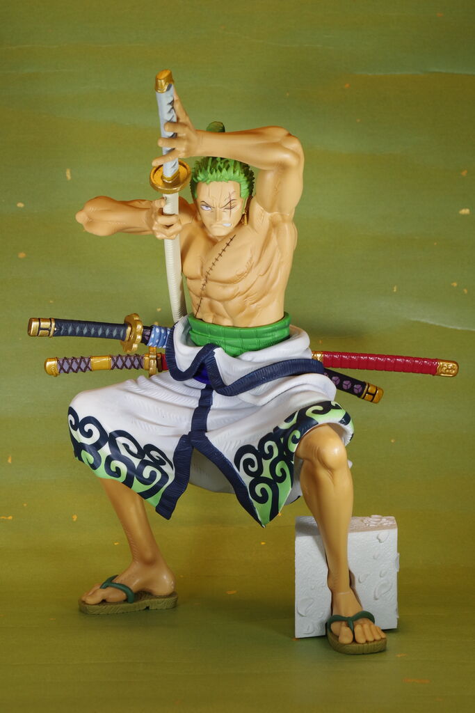 Zoro Wano (The Brush) ของแท้ JP แมวทอง - Super Master Stars Piece Banpresto [โมเดลวันพีช]
