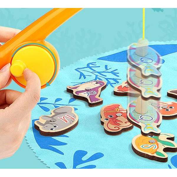 ชุดตกปลาแฟนซีคันเบ็ดคู่ กระดานตกปลา แม่เหล็กตกปลา ของเล่นเด็ก ของเล่นเสริมพัฒนาการ สื่อการสอน