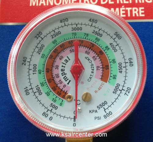 หัวเกจชาร์จนํ้ายา IMPERIAL 429-CKP สีแดง