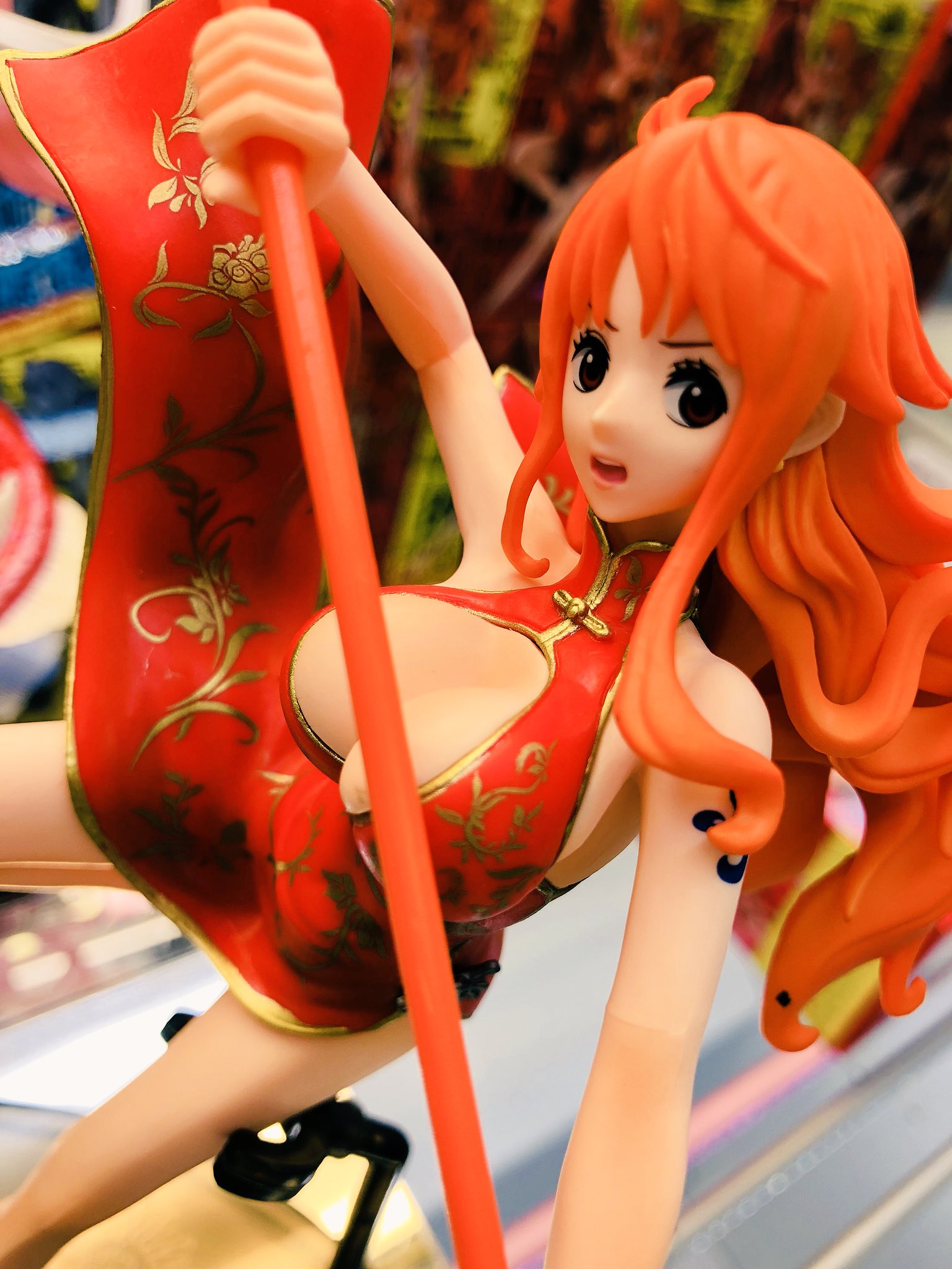 Nami ของแท้ JP แมวทอง - Banpresto World Figure Colosseum [โมเดลวันพีช]