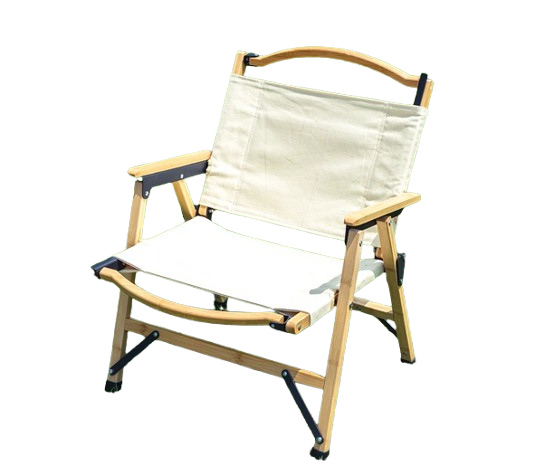 Bamboo Frame Chair Cotton Ivory