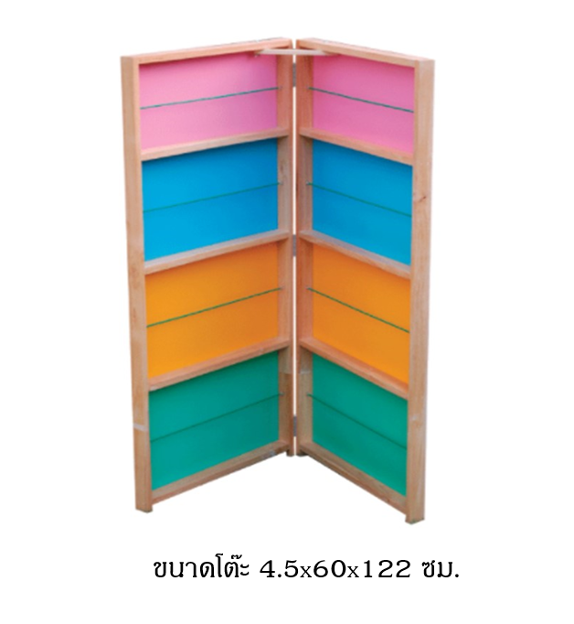 แผงหนังสือ (ใหญ่) , ชั้นวาง แผงหนังสือ ,แผงวางหนังสือ,แผงไม้ , เฟอร์นิเจอร์เด็ก พร้อมส่ง ขนาดแผงละ 4.5x60x122 cm