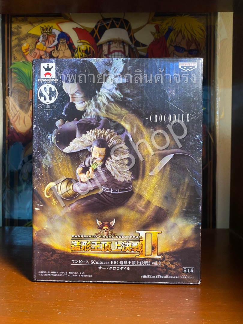 Crocodile ของแท้ JP แมวทอง - Scultures Banpresto [โมเดลวันพีช]