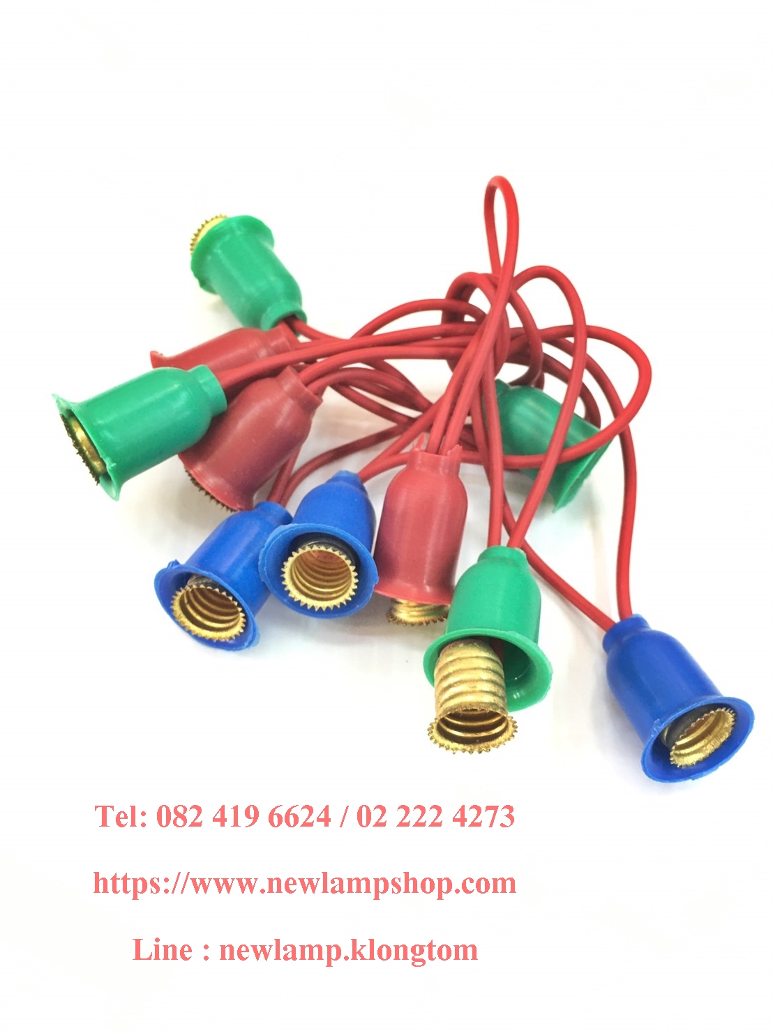 ขั้วหลอดไฟฉาย 6V คละสี