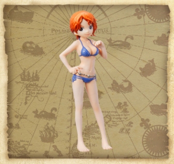 Nami ของแท้ JP แมวทอง - Half Age Characters Bandai [โมเดลวันพีช]