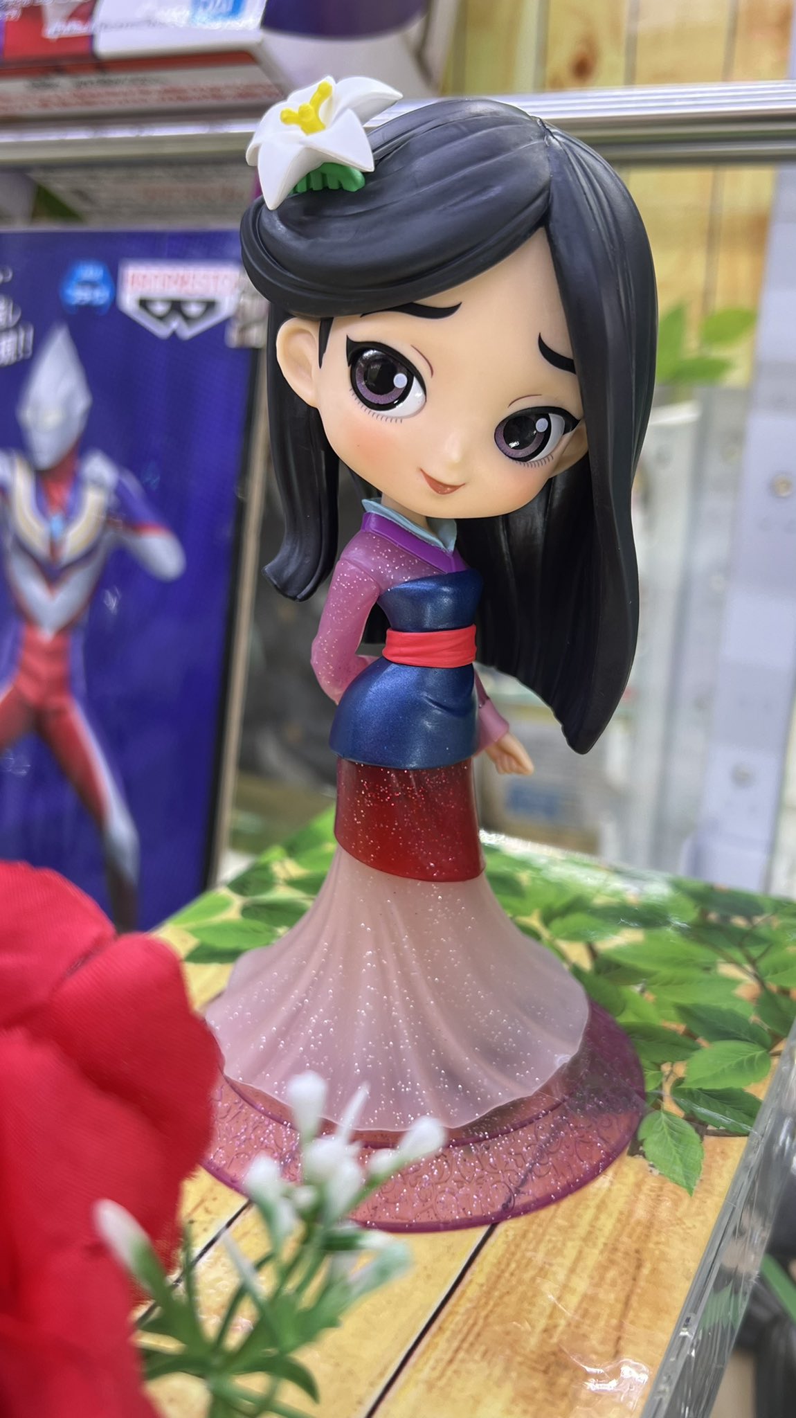 Mulan - Glitter Line ของแท้ JP - Q Posket Banpresto [โมเดล Disney]